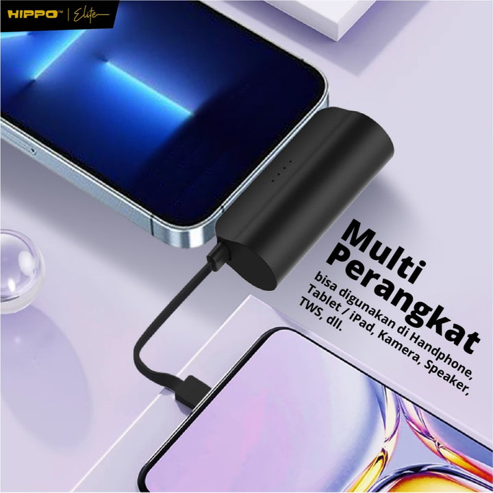 Hippo Powerbank Gaia2 5000mAh With Stand SDC Smart detect charger 3