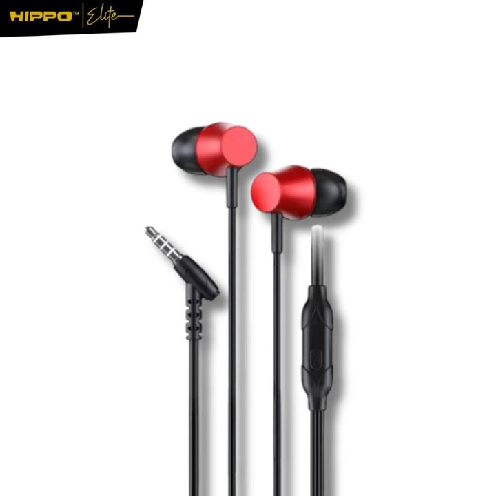 Hippo Earphone Remi Super Bass Jack 3.5 mm Wired Handsfree Android Original Earbuds Headset