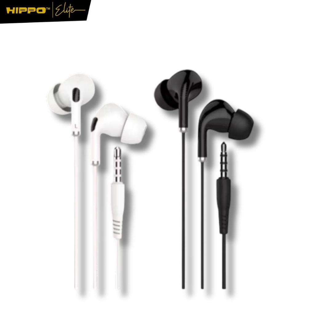 Hippo Headset Handsfree Airpro 2 Earbuds Jack 3.5MM Stereo Clear and Powerful Wired Earphone Hands Free Earbud