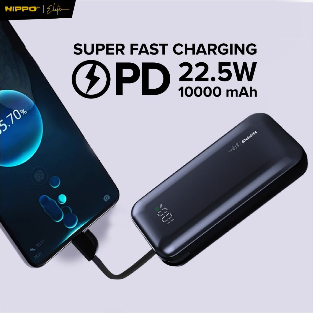 Hippo Elite Powerbank Prime Mini 10000mAh PD 22,5Watt  Flight Friendly 3
