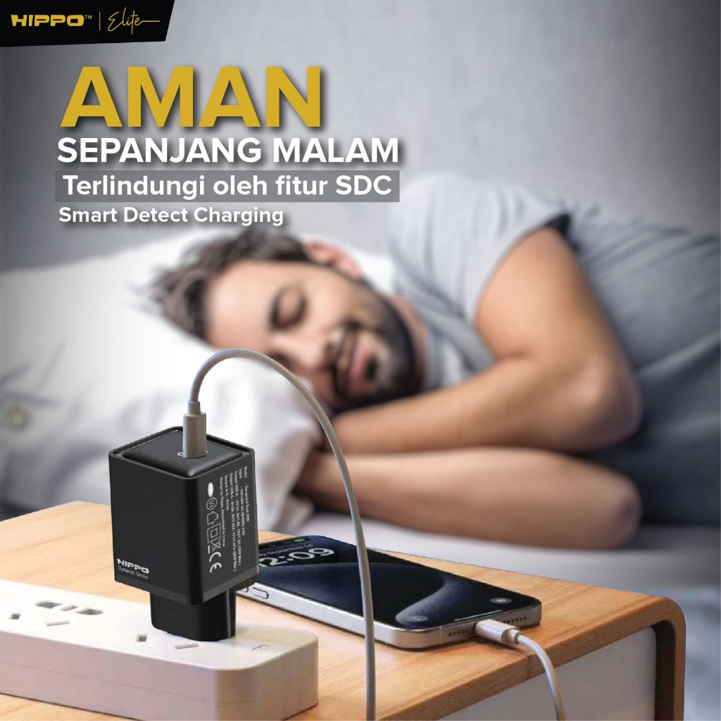 Hippo Adapter Charger Dynamic2 PD Singel Port Power Delivery Dual Port 20W Black 8