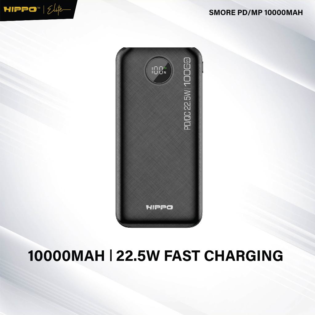 Hippo Powerbank Smore PD 22,5W 10000mAh Quick Fast Charging Power Bank Type C Power Delivery QC 5 Port Output  2