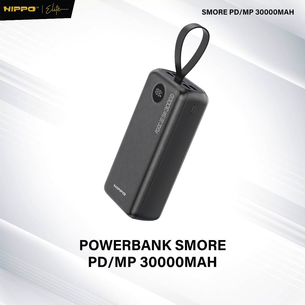 Hippo PowerBank Smore PD 22,5W 10000mAh - 30000mAh Quick Fast Charging Power Bank Type C Power Delivery QC 5 P 2