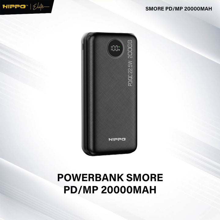 Hippo Powerbank Smore PD 22,5W 20000mAh Quick Fast Charging Power Bank Type C Power Delivery QC 5 2 Port Outpu 2