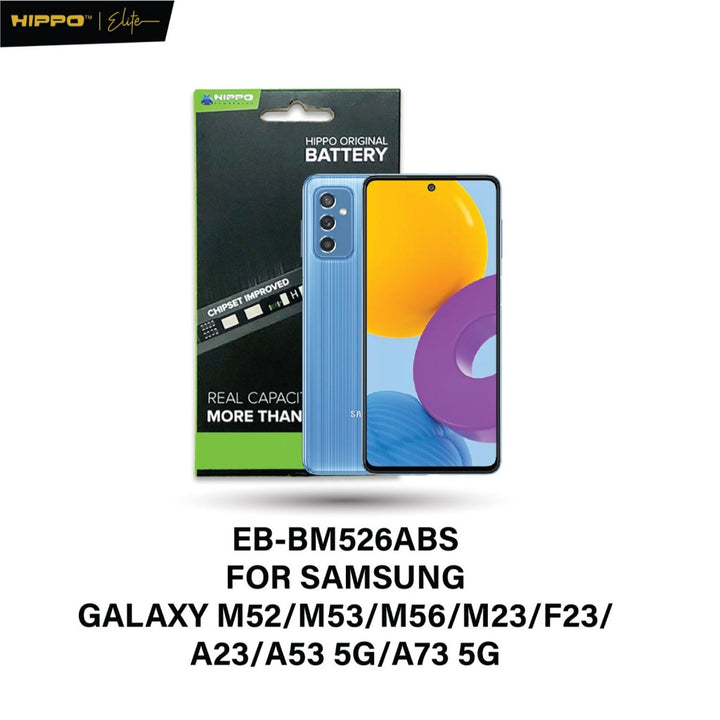 Hippo Baterai Samsung EB-BM526ABS GALAXY M52/M53/M56/M23/F23/A23/A53 5G/ A73 5G 5000mAh Original Cell Garansi resmi