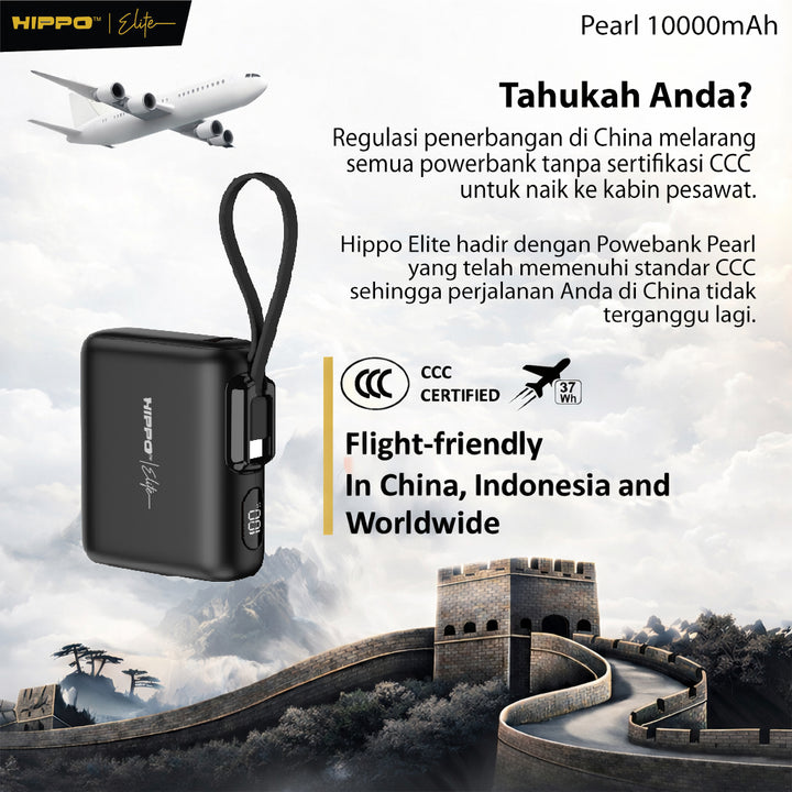 [CCC Certified] Hippo Elite Powerbank Pearl 10000mAh PD 22,5W Power Delivery 6