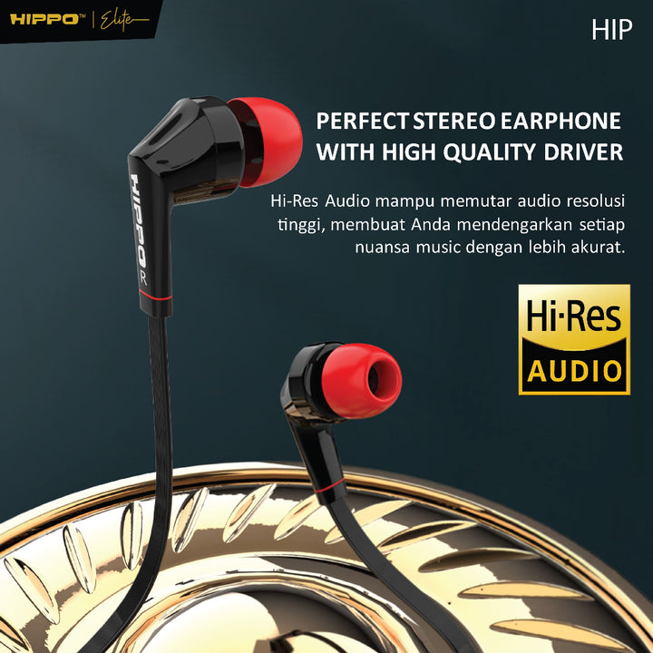 Hippo Earphone HIP Super Bass Jack 3.5mm Wired Handsfree Android Original Earbuds Headset 2