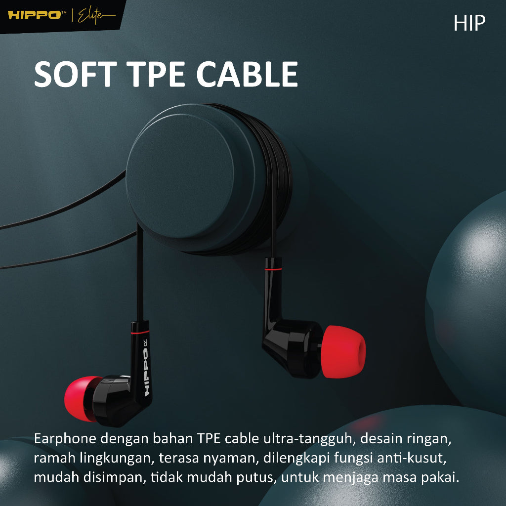 Hippo Earphone HIP Super Bass Jack 3.5mm Wired Handsfree Android Original Earbuds Headset 5