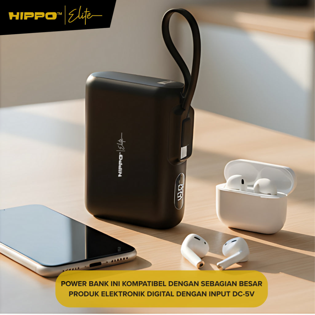 [CCC Certified] Hippo Elite Powerbank Pearl 5000mAh / 10000mAh / Dock Only / Full 1 Set  PD 22,5W Power Delive 2