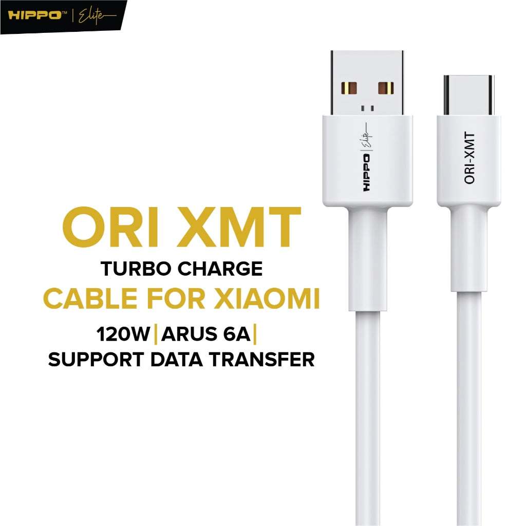 Hippo Elite Cable Xiaomi 120W Turbo Charge HC-XMT White Length 100cm