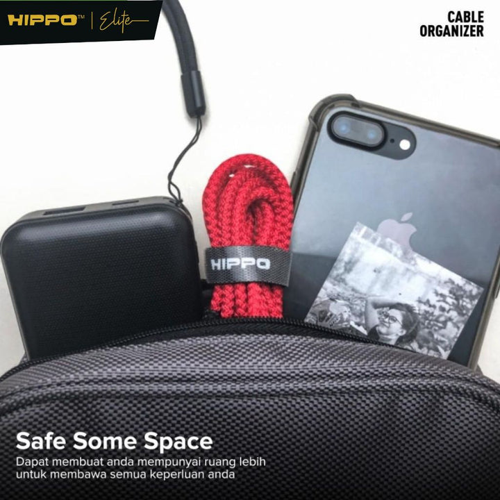 Hippo HV-01 Kabel Organizer Pengikat kabel Roll 100cm 6