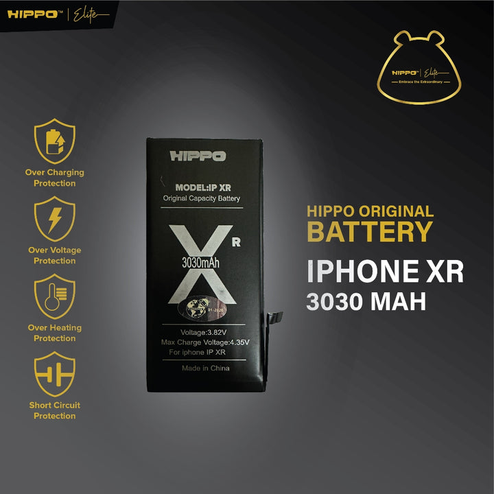 Hippo Baterai iPhone XR 3030mAh Original Cell Battery Batere Premium Batu Batre Batrai Handphone