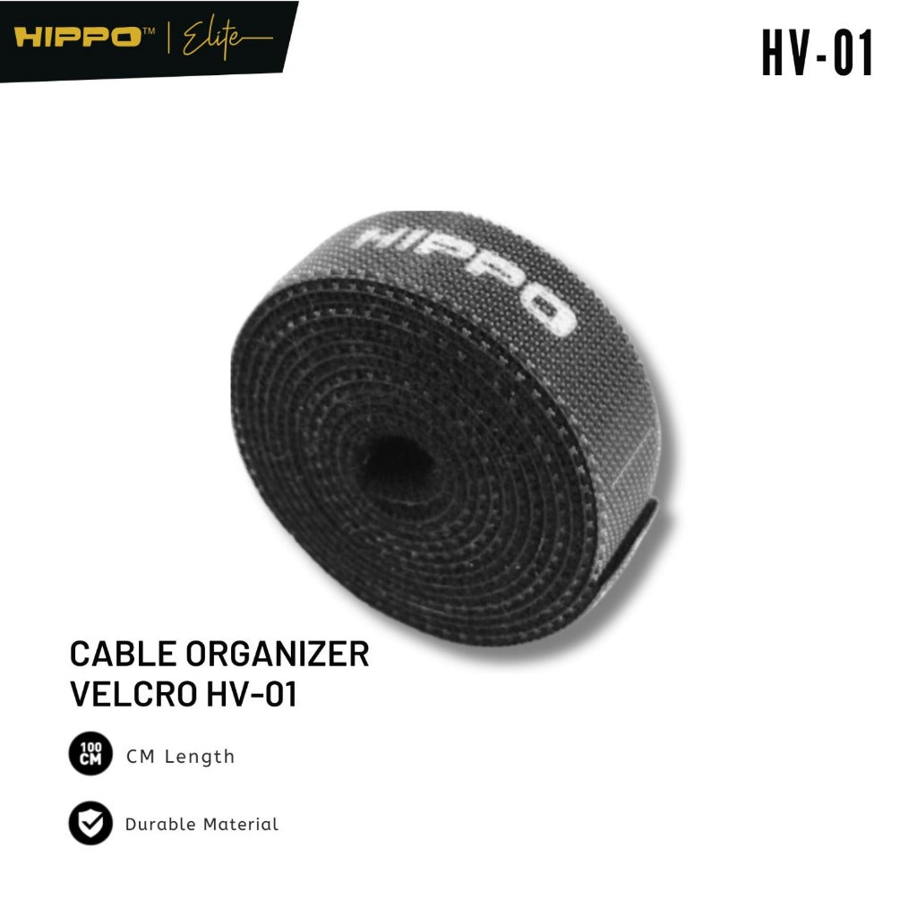 Hippo HV-01 Kabel Organizer Pengikat kabel Roll 100cm