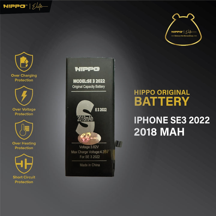 Hippo Baterai Iphone SE3 2022 2018mAh Battery Batere Batrai Batre Original Cell Garansi resmi