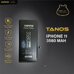 Hippo Baterai TANOS High Capacity For iPhone 11 MaxBattery iPhone Original Cell Batrai