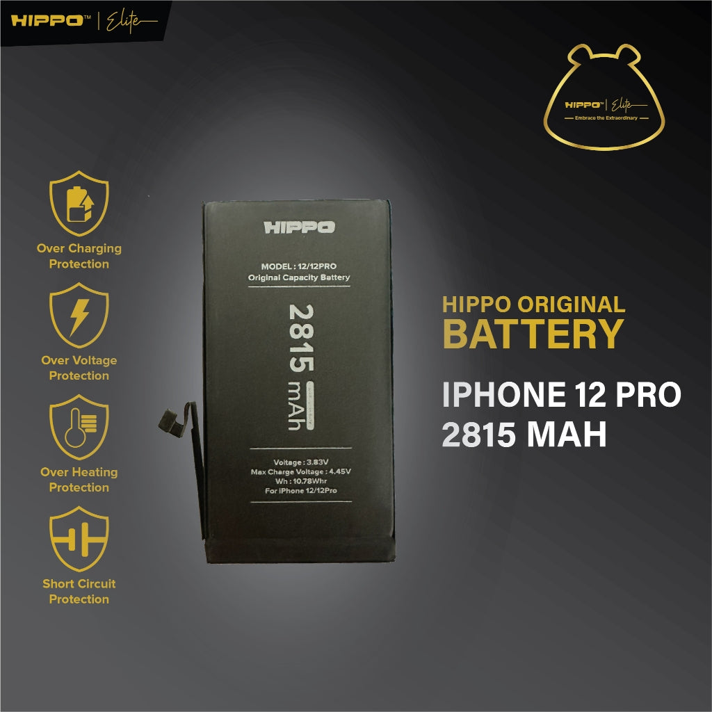 Hippo Baterai iPhone 12 Pro 2815mAh Original Cell Battery Batu Batere Batrai Garansi Resmi
