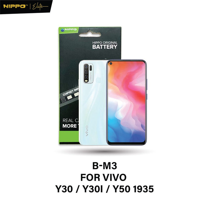 Hippo Baterai VIVO B-M3 VIVO Y30 / Y30I / Y50 1935 5000mAh Battery Batere Batrai Batre Original Cell Garansi resmi