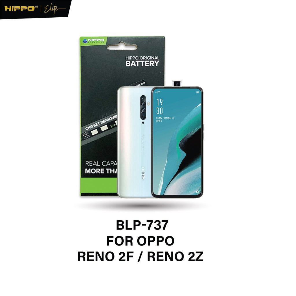 Hippo Baterai OPPO BLP-737 OPPO RENO 2F / RENO 2Z  4000mAh Battery Batere Batrai Batre Original Cell Garansi resmi