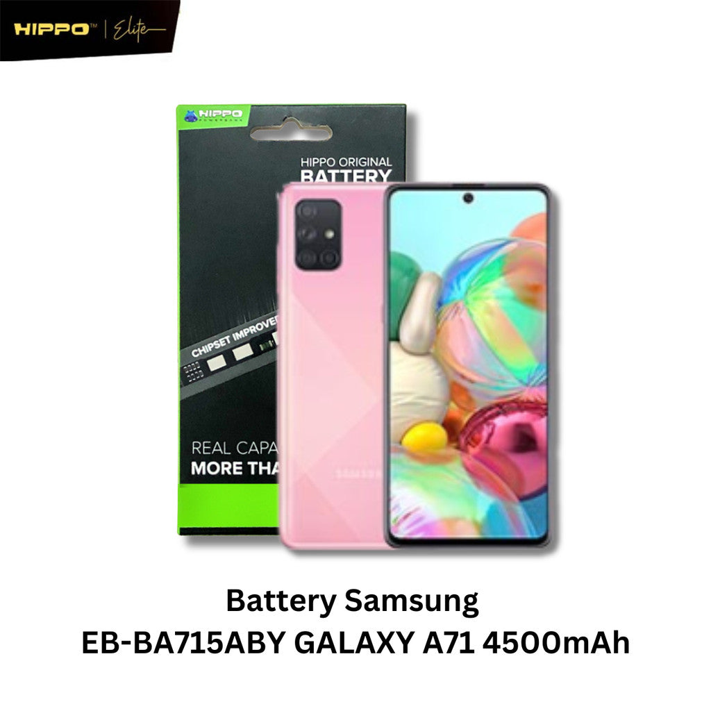 Hippo Baterai SAMSUNG EB-BA715ABY GALAXY A71 4500mAh Battery Batere Batrai Batre Original Cell Garansi resmi