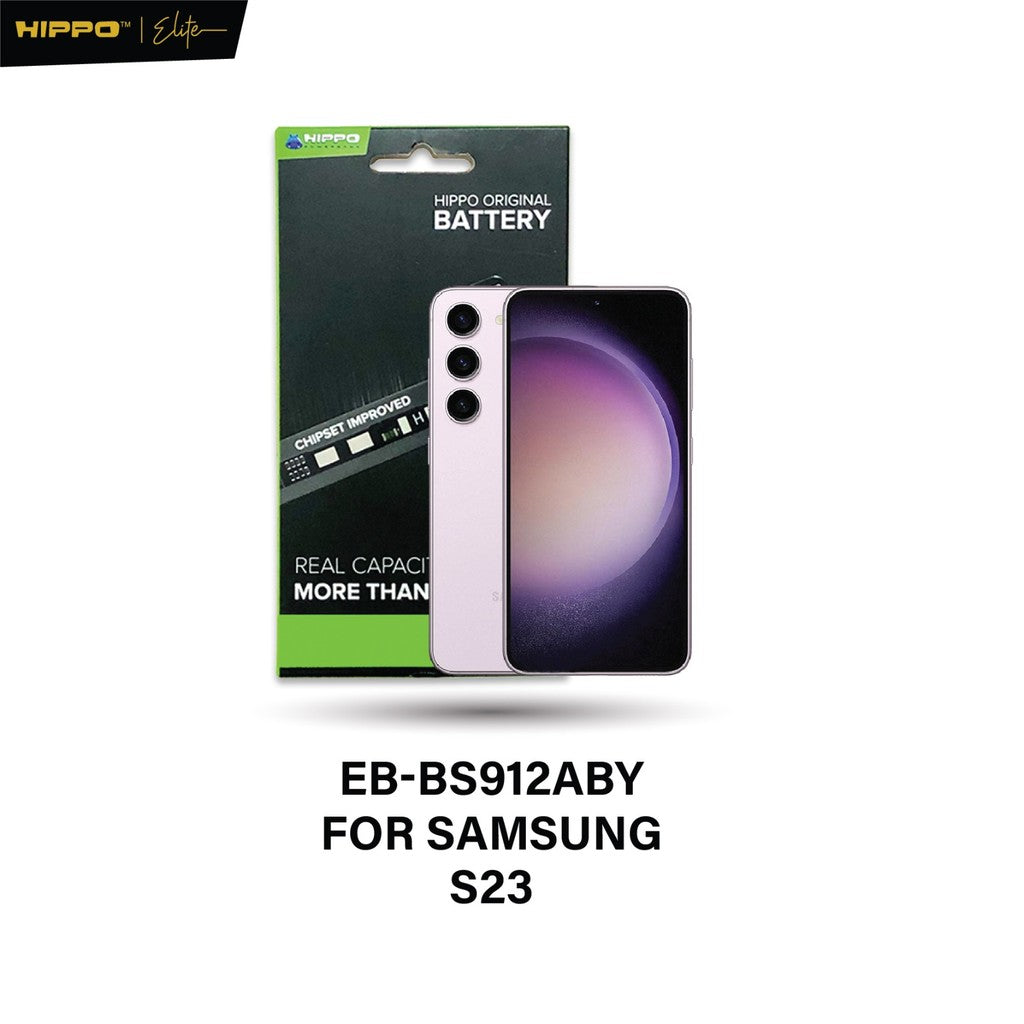 Hippo Baterai SAMSUNG S912 GALAXY S23 3900mAh Battery Batere Batrai Batre Original Cell Garansi resmi