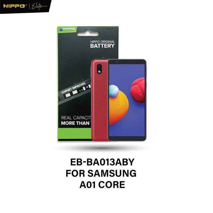 Hippo Baterai SAMSUNG A013 GALAXY A01 CORE 3000mAh Battery Batere Batrai Batre Original Cell Garansi resmi