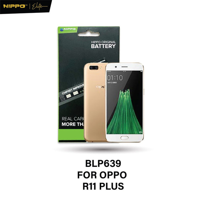 Hippo Baterai OPPO BLP-639 OPPO R11 PLUS 5000mAh Battery Batere Batrai Batre Original Cell Garansi resmi