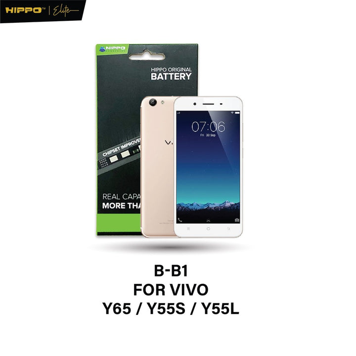 Hippo Baterai VIVO B-B1 VIVO Y55 / Y55S / Y55L 2730mAh Battery Batere Batrai Batre Original Cell Garansi resmi 2