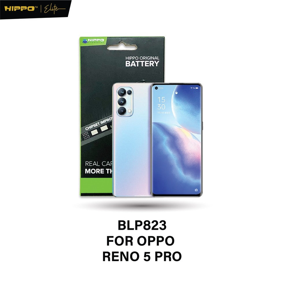 Hippo Baterai OPPO BLP-823 OPPO RENO 5 PRO  4350mAh Battery Batere Batrai Batre Original Cell Garansi resmi