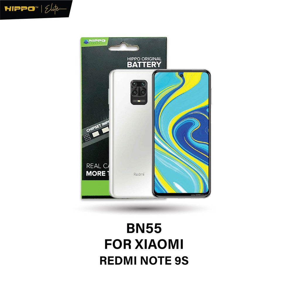 Hippo Baterai Xiaomi BN55 Redmi Note 9S 5000mAh Battery Batere Batrai Batre Original Cell