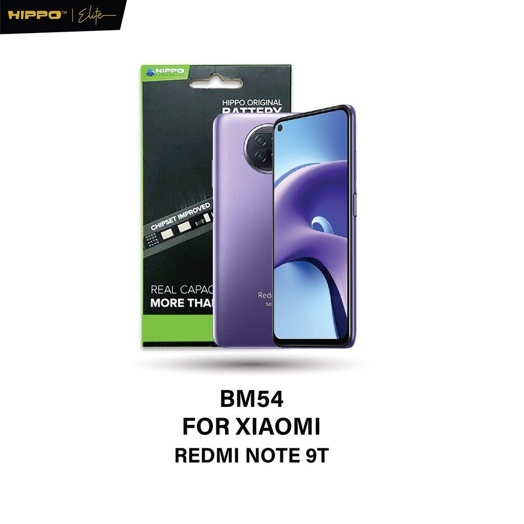 Hippo Baterai Xiaomi BM54 Redmi Note 9T 5000mAh Battery Batere Batrai Batre Original Cell