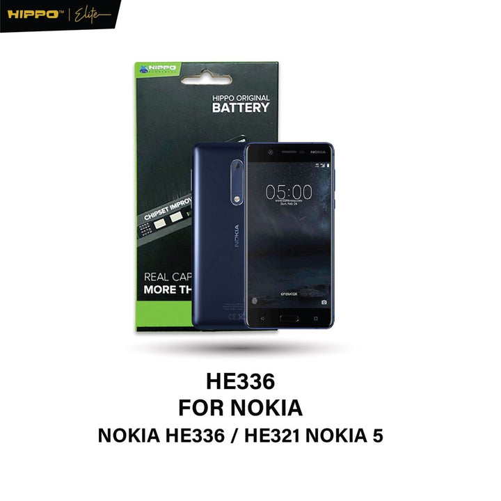 Hippo Baterai Nokia HE336 / HE321 Nokia 5 Battery Batere Batrai Batre Original Cell Garansi resmi