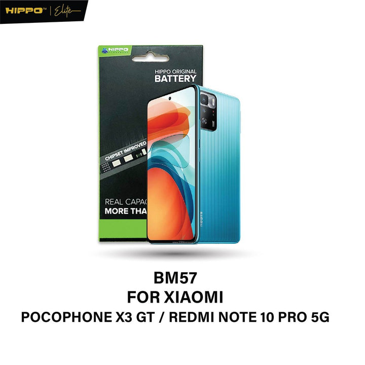 Hippo Baterai Xiaomi BM57 Pocophone X3 GT / Redmi Note 10 Pro 5G 5000mAh Battery Batere Batrai Batre