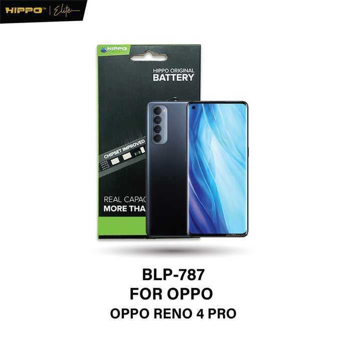 Hippo Baterai Oppo BLP-787 Reno 4 Pro 4000mAh Battery Batere Batrai Batre Original Cell