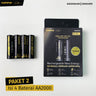 Hippo Elite Baterai ONLY ISI ULANG AA