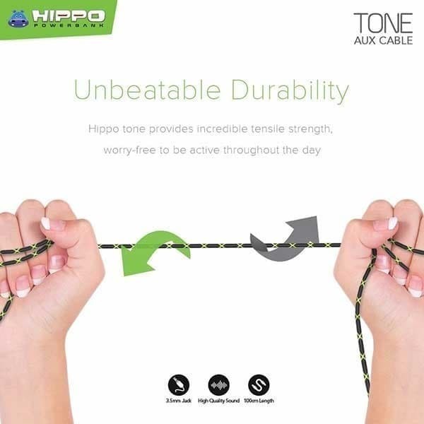 Hippo Tone Aux Cable Kabel Aux Kabel Audio 3.5mm Jack Cabel 3