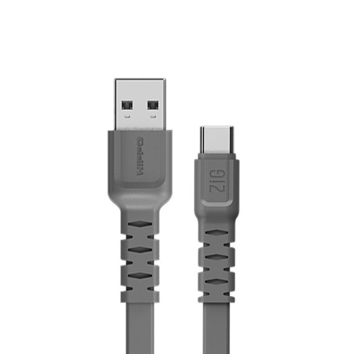 Kabel Data Hippo ZIG Type C USB 100cm - Qualcomm 3.0 - Quick Charging 4