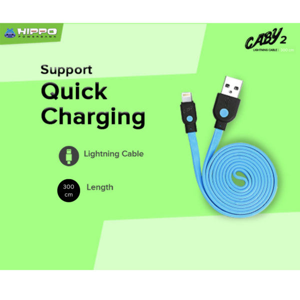 Hippo Kabel Caby Lightning Panjang 300cm PVC 2A 3