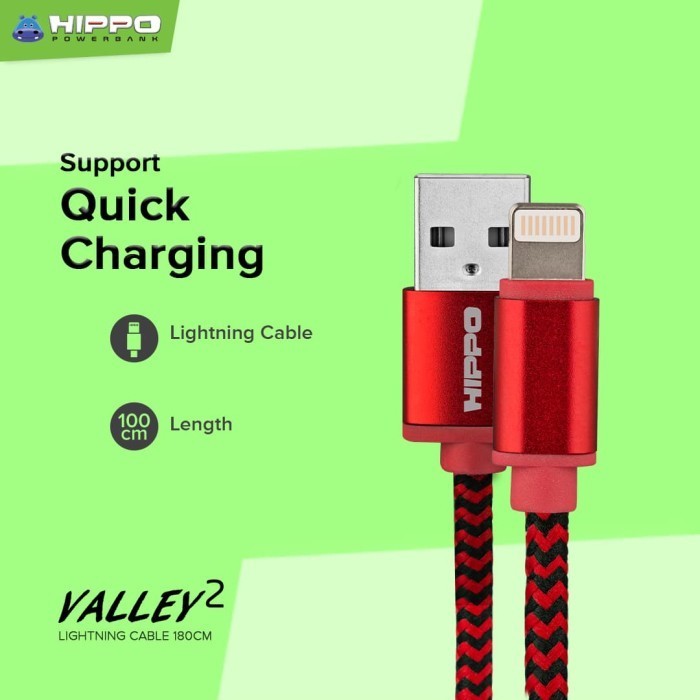 Hippo Elite Cable Valley 2 200cm Lightning
