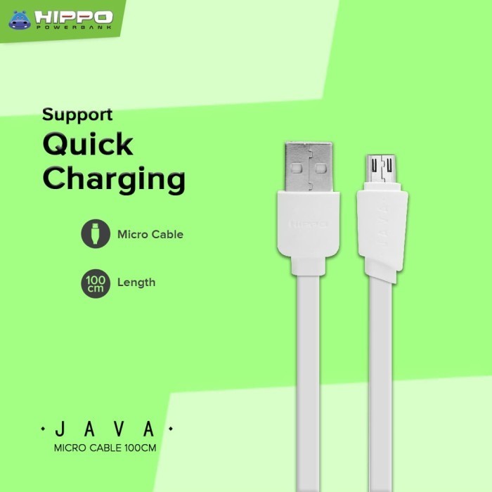 Hippo Elite Java Cable 100cm Micro