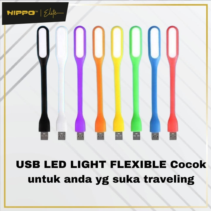 Hippo Lampu LED USB Portabel Flexibel For Powerbank/Laptop/CPU 2