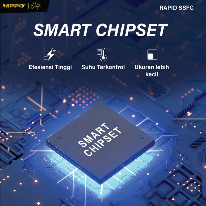 Hippo Elite Rapid SSFC 45W Adaptor Samsung Super Fast Charging  2 Port Usb A C Kepala Charger Casan Adapter Fa 6