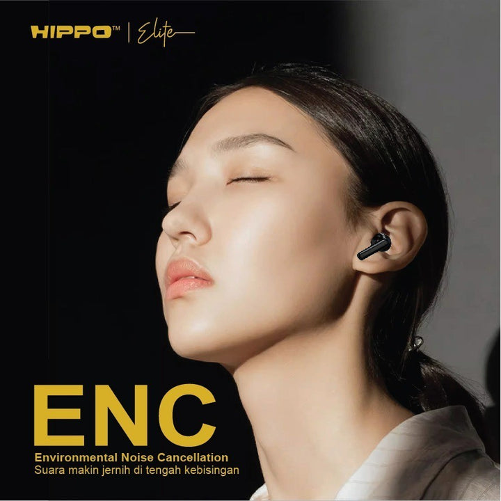 Hippo TWS Airmotion ANC dan ENC BT 5.3 Function Touch Control IPX4 Waterproof HD Voice 3