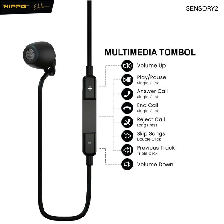 Hippo ASMR Sensory 2 Earphone Wired Headset Noice Reduction Sleep Black 4