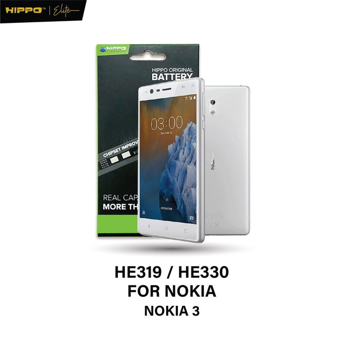 Hippo Baterai Nokia HE319 / HE330 Nokia 3 3000mAh Battery Batere Batrai Batre Original Cell Garansi resmi