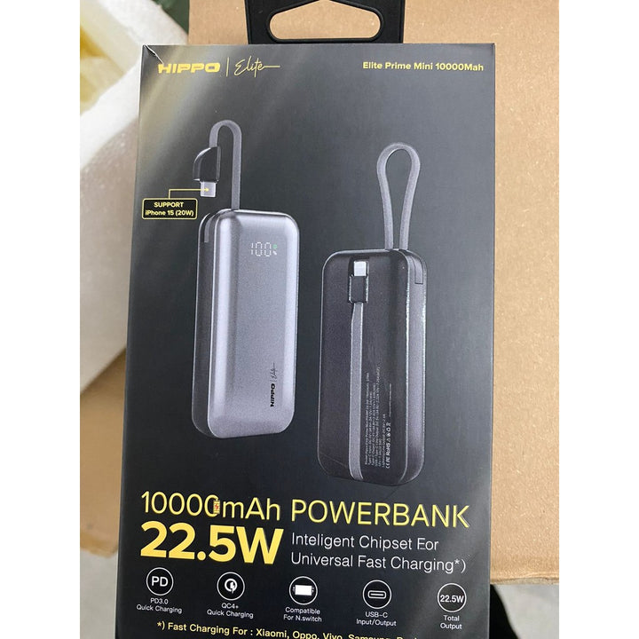 Hippo Elite Powerbank Prime Mini 10000mAh PD 22,5Watt  Flight Friendly 7