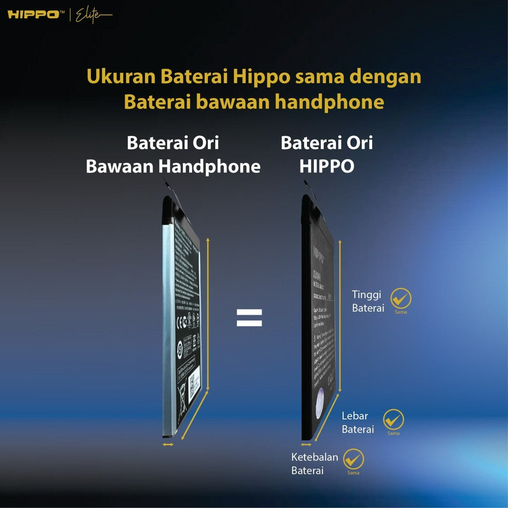Hippo Baterai Samsung EB-BA520ABE A520 A5 EDISI 2017 3000mAh Battery Batere Batrai Batre Original Cell Garansi 5
