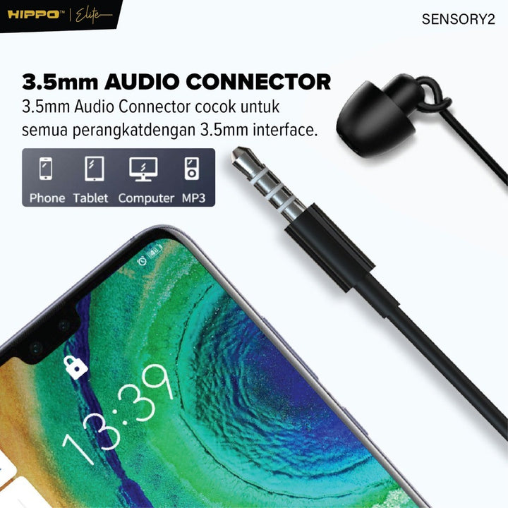 Hippo ASMR Sensory 2 Earphone Wired Headset Noice Reduction Sleep Black 7