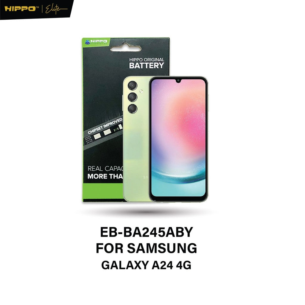 Hippo Baterai Samsung EB-BA245ABY Galaxy A24 4G 5000mAh Battery Batere Batrai Batre Original Cell Garansi resmi