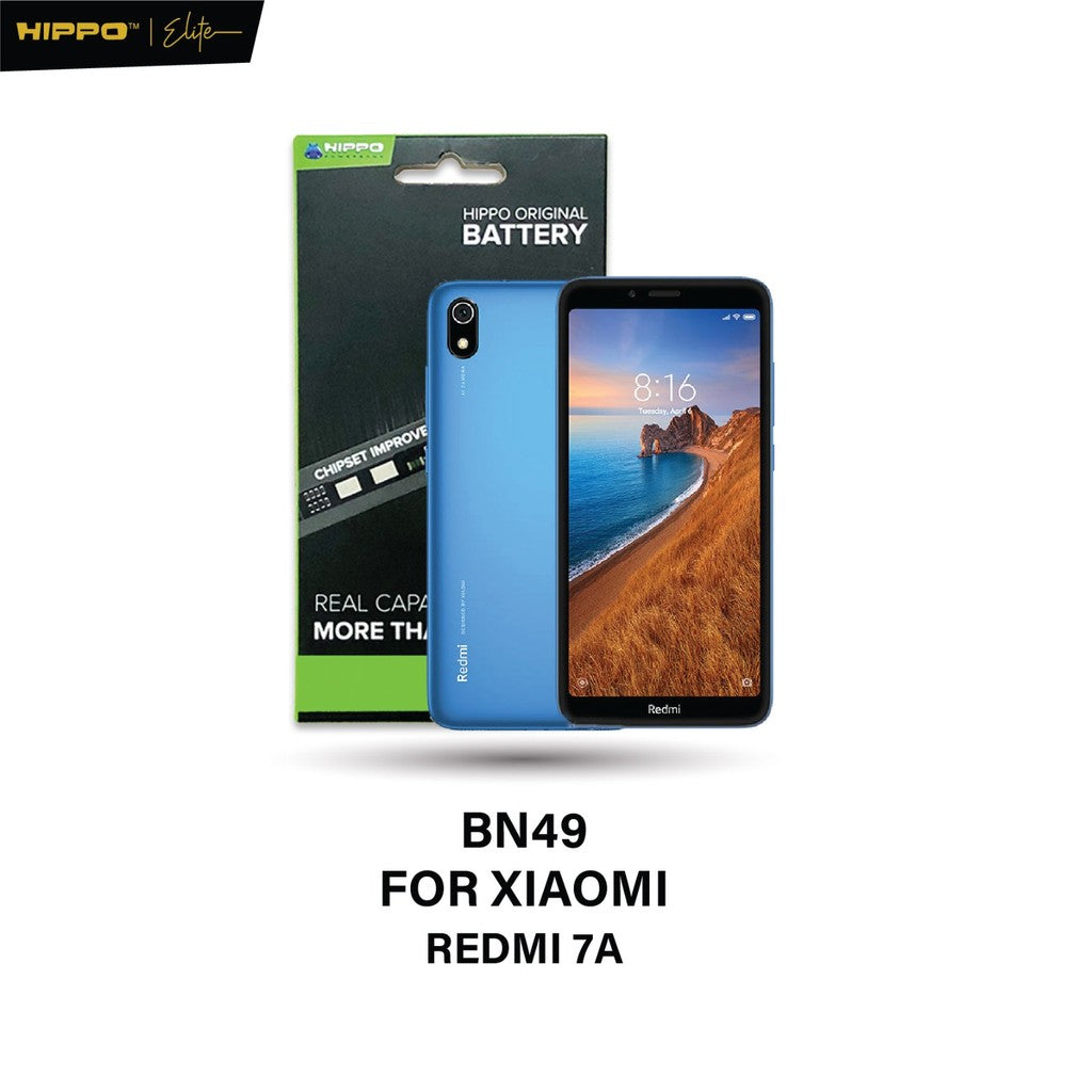 Hippo Baterai Xiaomi BN49 Redmi 7A 4000mAh Battery Batere Batrai Batre Original Cell Garansi resmi