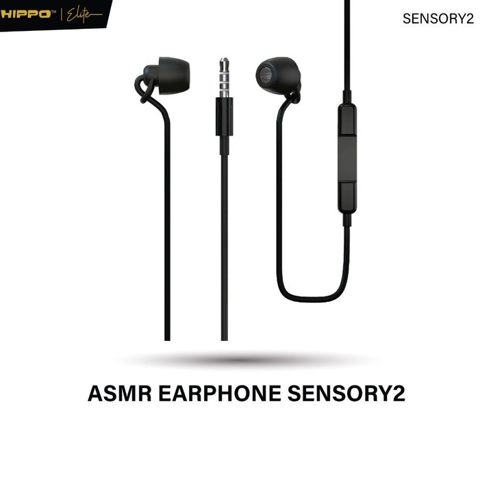 Hippo ASMR Sensory 2 Earphone Wired Headset Noice Reduction Sleep Black